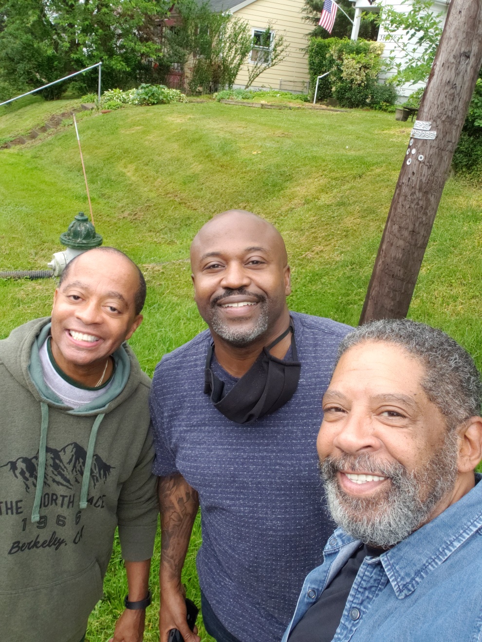 With Mousey Thompson and Diallo Foster-Butler hanging out and talking Music